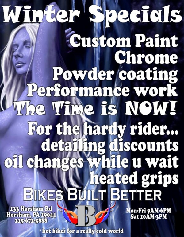 Winter Specials At Bikes Built Better