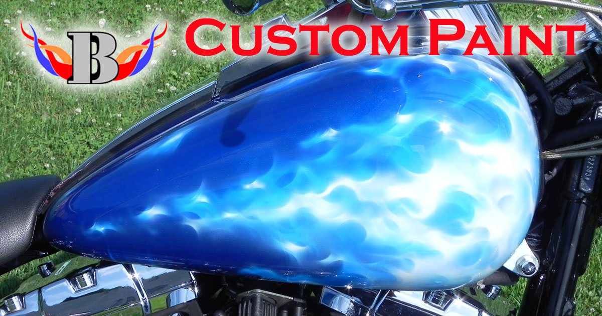 Blue Custom Motorcycle Paint Jobs - change comin