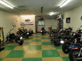 Indoor Motorcycle Storage