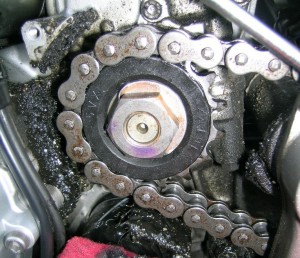 cleaning-inside-sprocket-cover
