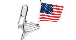 american flag square mount