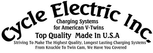 Cycle Electric American made charging systems for use on Harley Davison® and other American made V Twin motorcycles