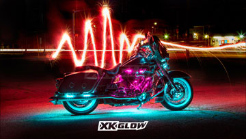 XK Glow LED motorcycle accessory lighting